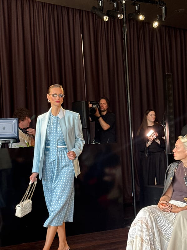 Summer fashion show on the runway in Barvikha, Russia