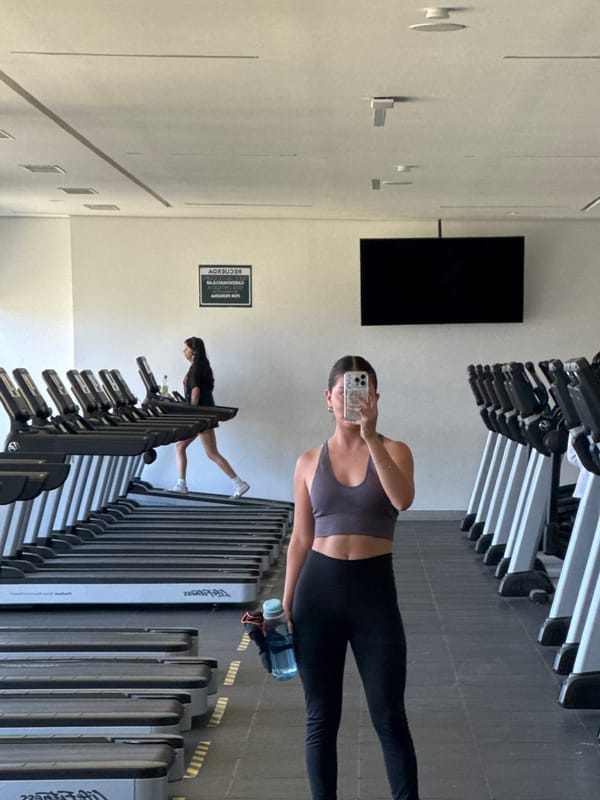 Women document workout session at San Andrés Cholula gym