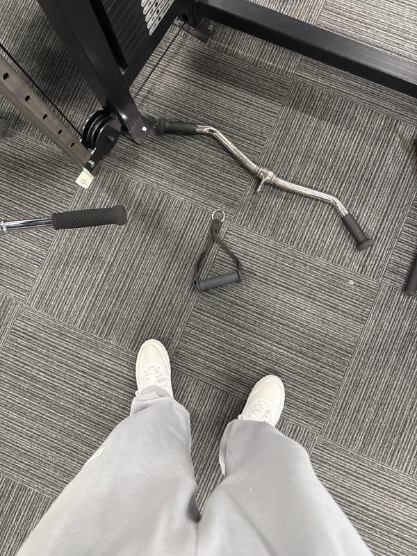 Person observed at fitness facility in Letchworth morning