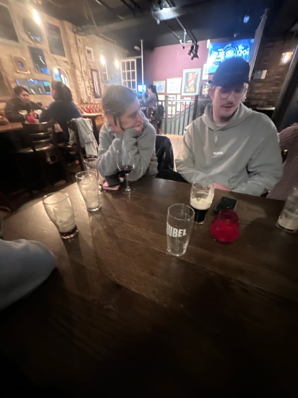 London afternoon: pub conversation and hardware store visit