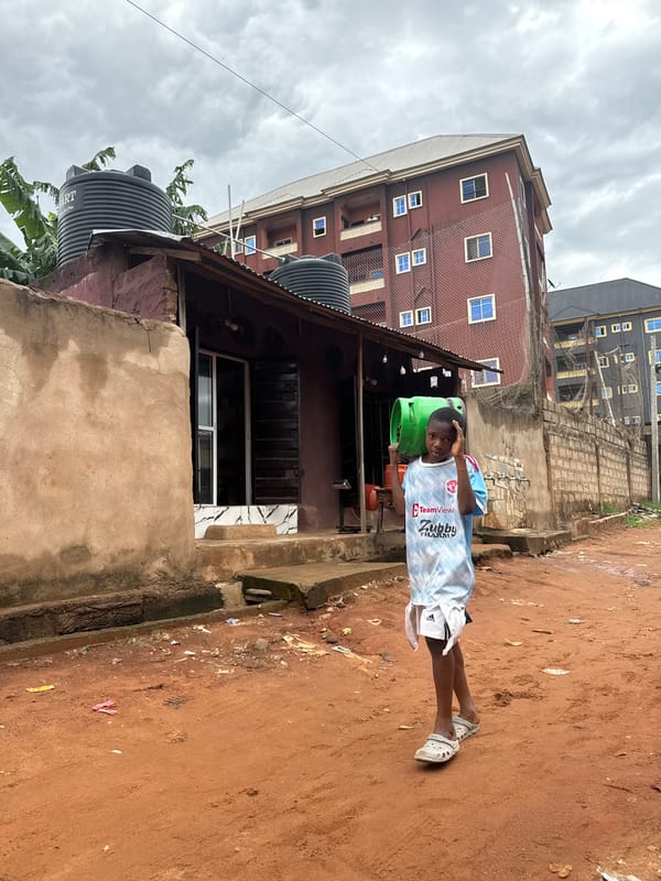 Morning life unfolds in Nkpor, Nigeria community