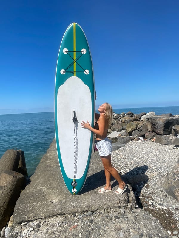 Paddleboarding on the Black Sea in Sochi