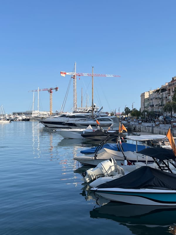 Cannes afternoon: marina, paella, and streets in the sun