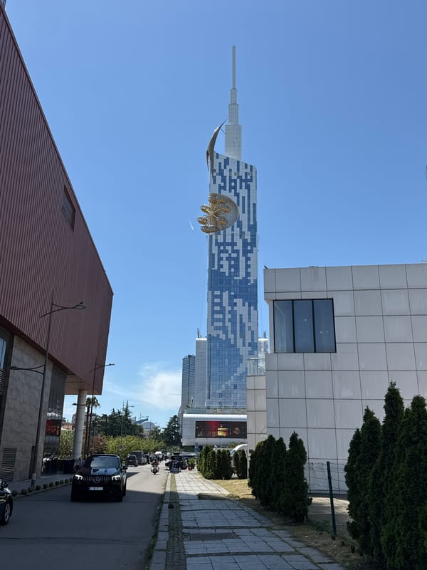 Morning scenes captured across Batumi showing landmarks and maritime activity