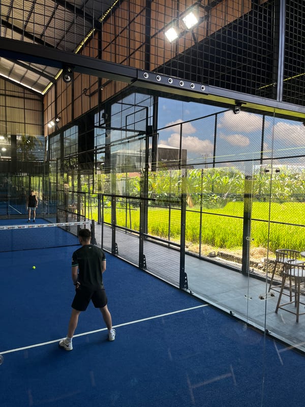 Morning recreational activities documented in North Kuta, Indonesia