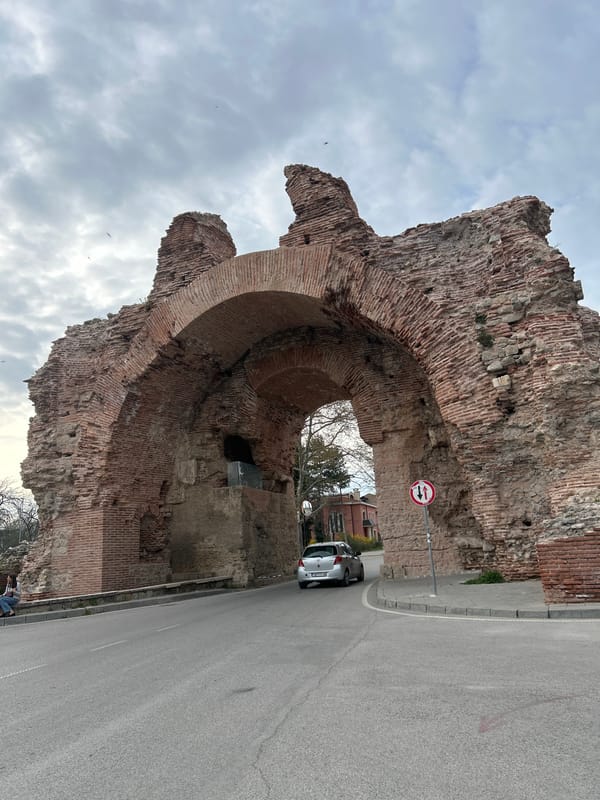 Ancient Roman archway ruins documented in Hisarya, Bulgaria