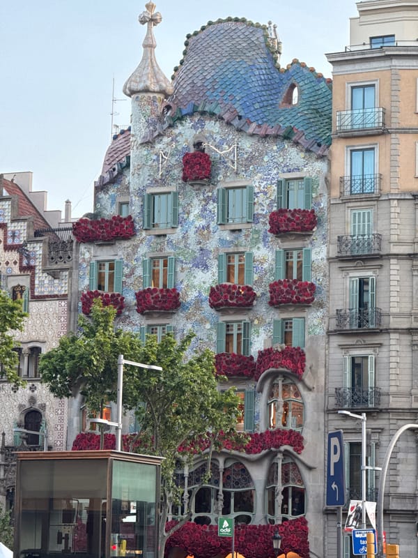 Casa Batlló facade documented from street level in Barcelona