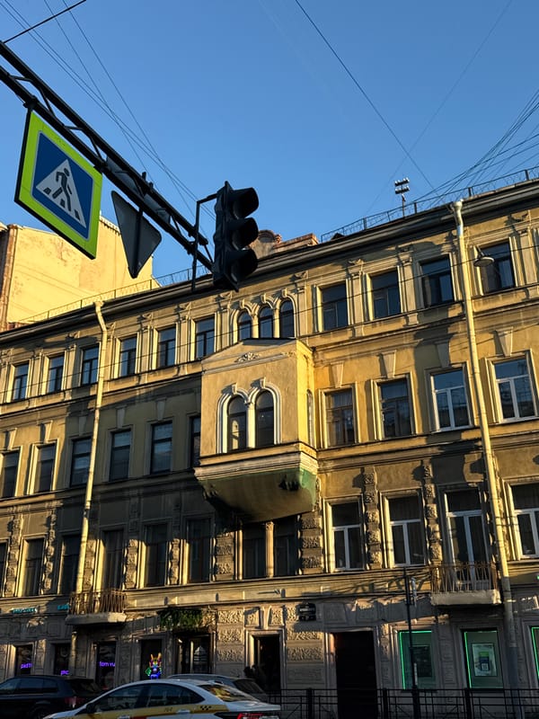 Sunny afternoon street photography captures Saint Petersburg historic architecture