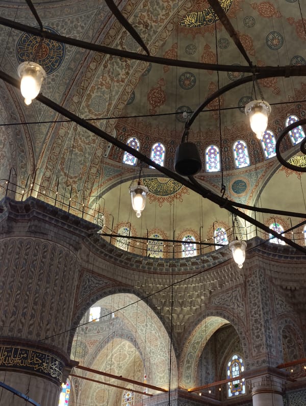Morning tourist scenes documented at Istanbul's Sultanahmet Square
