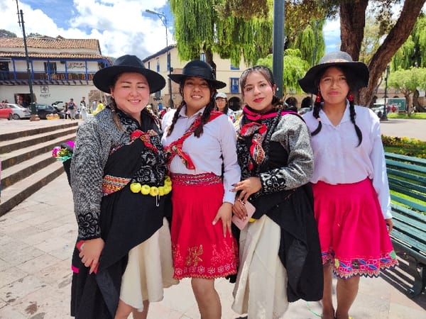 Traditional Andean Festival Celebration Fills Cusco's Historic Plaza