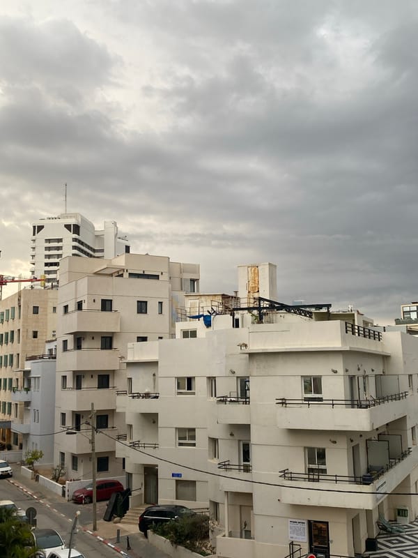 Early morning urban activity documented across Tel Aviv