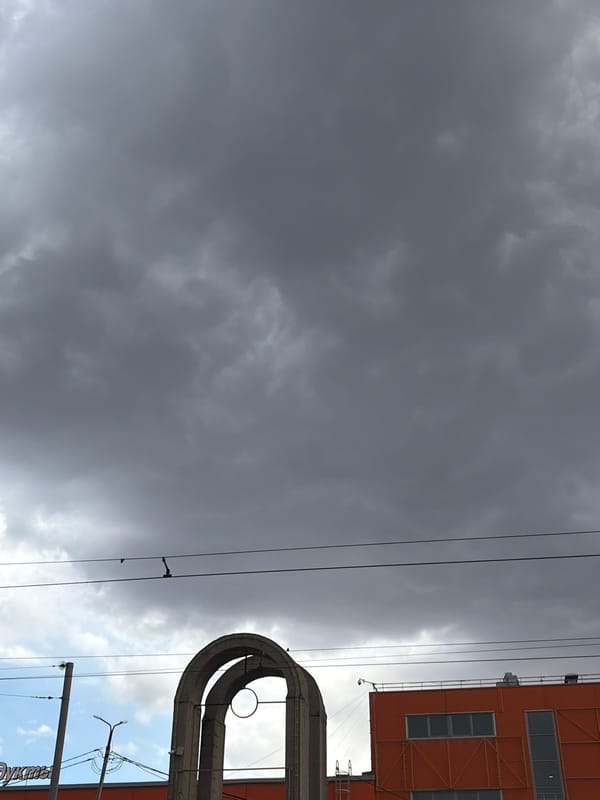 Stormy skies observed over Perm, Russia cityscape
