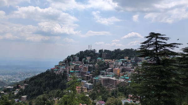 Morning scenes captured in Bhagsu hillside community, India