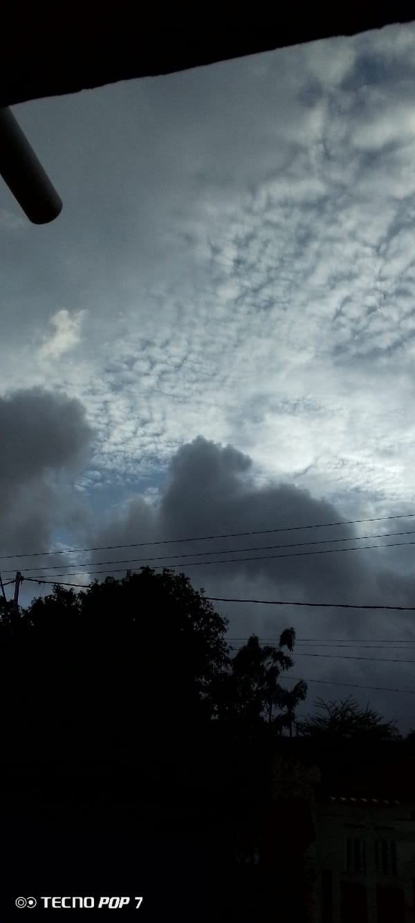 Storm clouds gather over Altagracia on a moody June morning