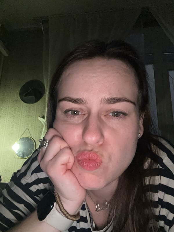 Woman takes casual selfie in Moscow