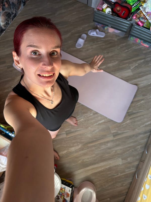 Red-haired woman photographed during afternoon in Chaikovsky, Russia