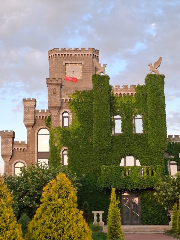 Exploring a quirky castle estate and gardens in Korenovsk
