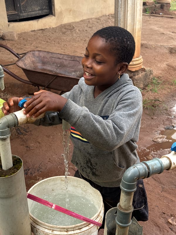 Morning water collection activities observed in Eziudo, Nigeria
