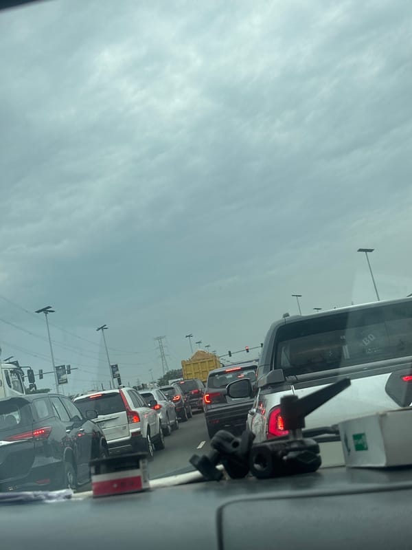 Morning rush hour traffic congestion reported in urban area