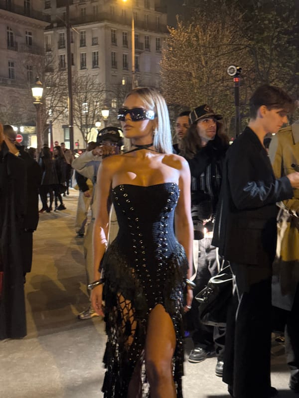 Evening street photography captures Parisians around Champs-Élysées district