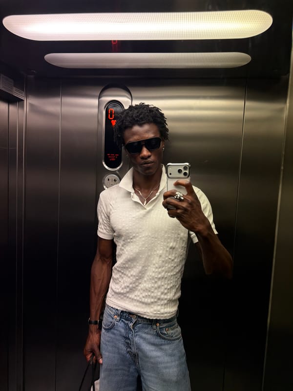 Elevator selfies and a couch moment in Milan