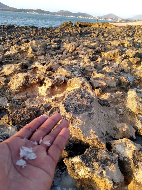 Sunset beach visit captured in Juan Griego, Venezuela