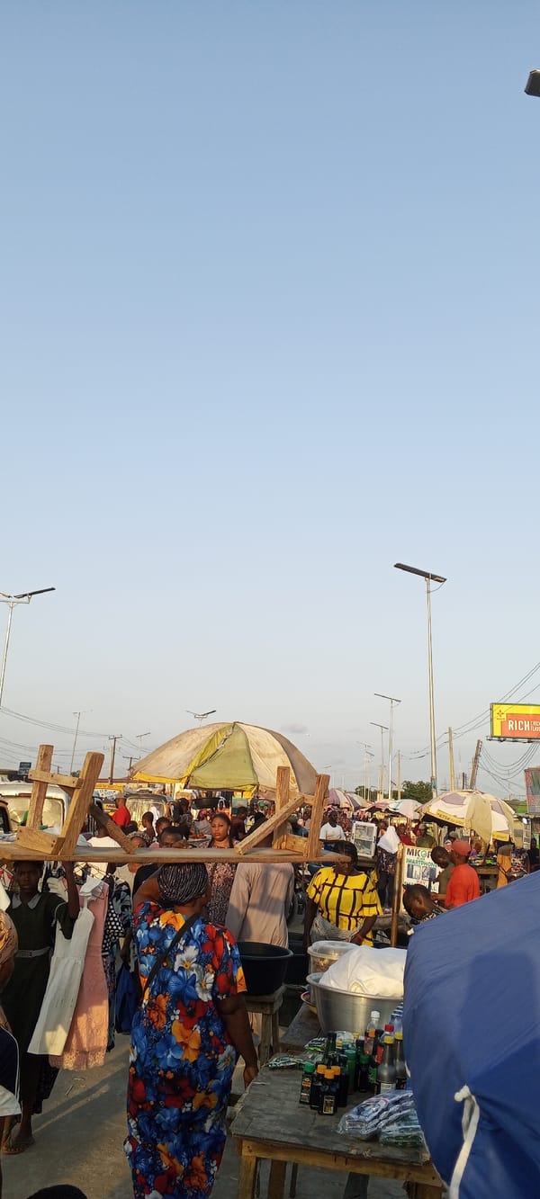 Busy market activity observed in Agbara, Nigeria