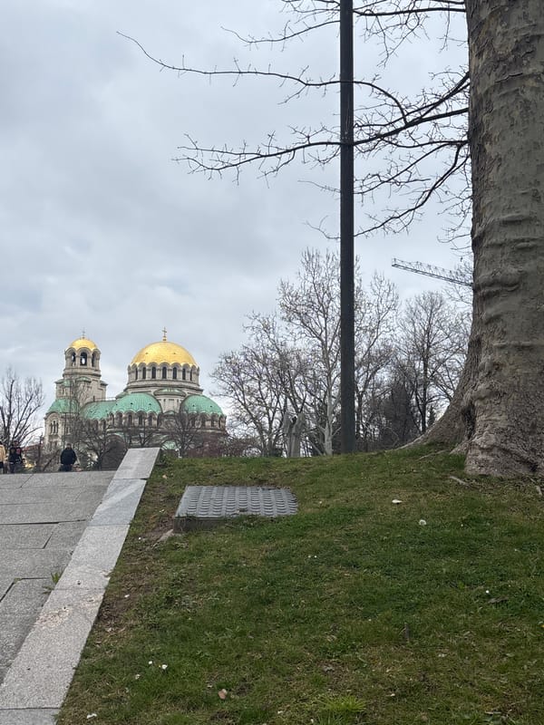 Sofia landmarks photographed including Alexander Nevsky Cathedral, Tsar monument