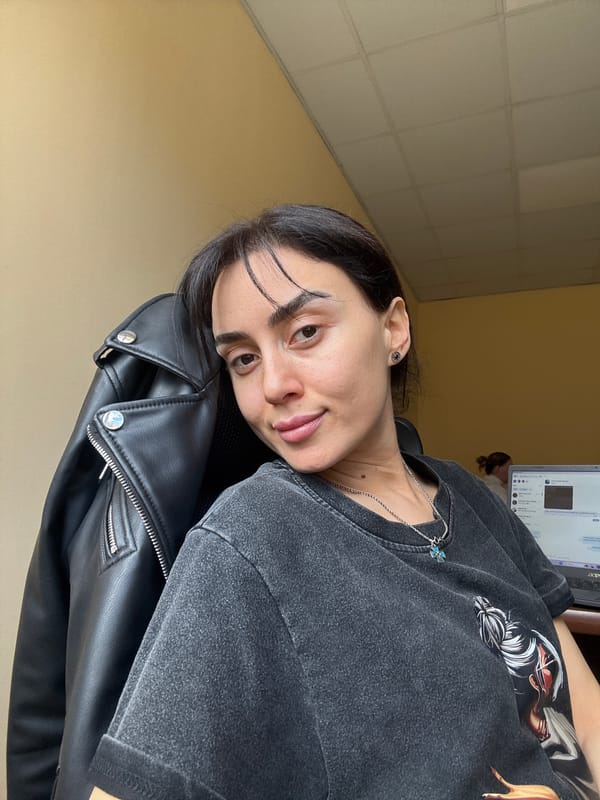 Early morning cafe visit captured in Tbilisi