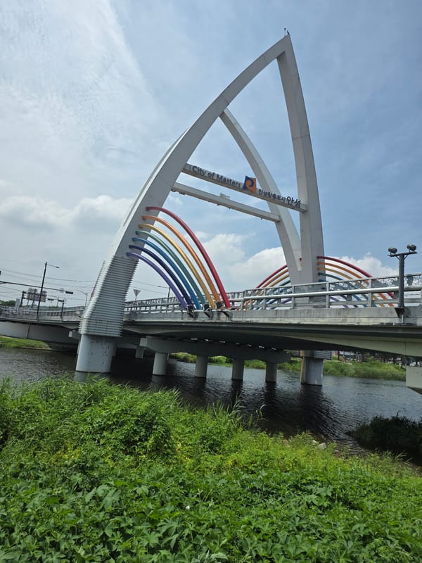 Anseong-si riverfront path: bridges, wildflowers, and a quiet morning