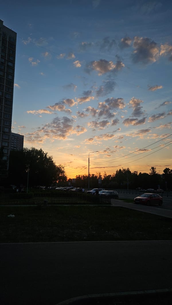 Urban sunset and park scenes captured across city