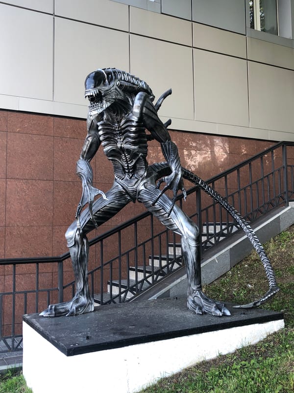 Alien, Predator, and galleon sculptures spotted in Petropavlovsk-Kamchatsky