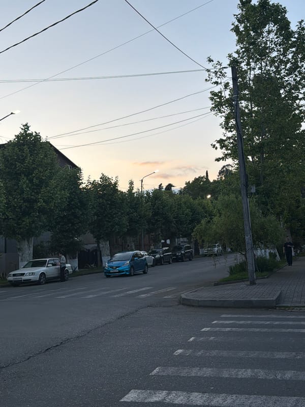 Witness documents everyday scenes across Sokhumi, Abkhazia streets