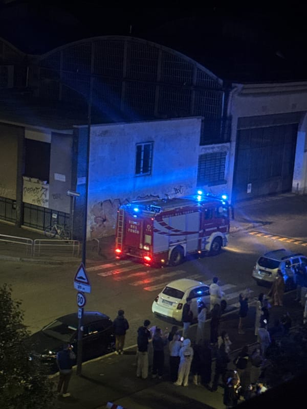 Emergency response draws crowds to Milan street Thursday night