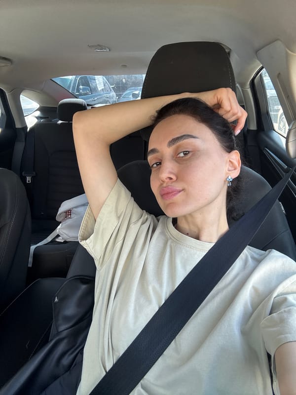 Woman observed in car in Tbilisi