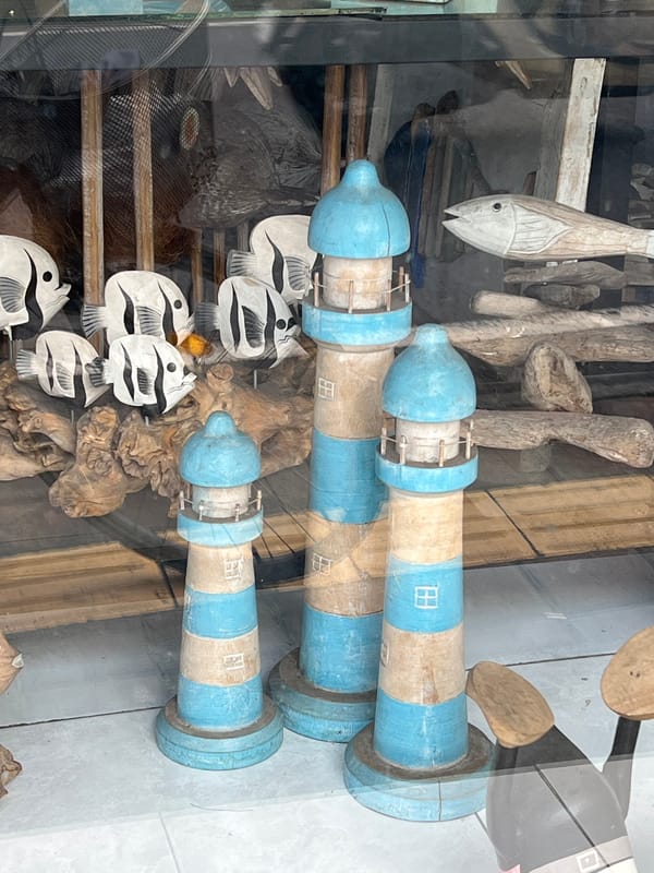 Nautical craft display spotted in Ubud District, Indonesia