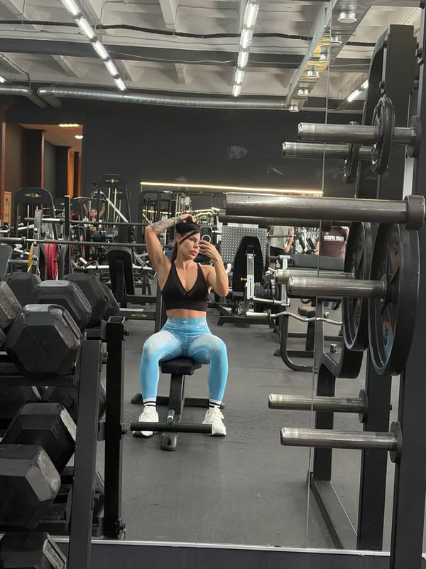 Gym workout session in Ufa, Russia