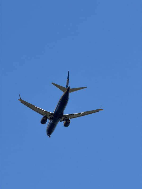 Aircraft spotted in flight over Burgas, Bulgaria