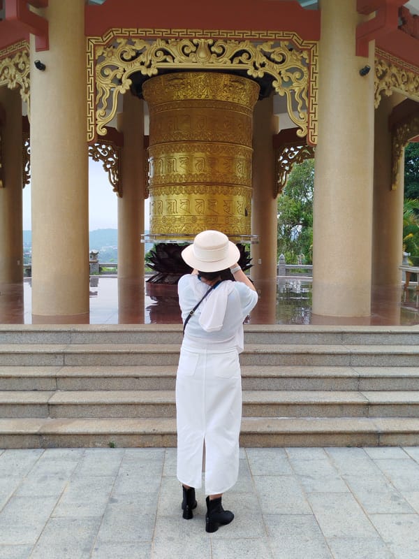 Morning temple visits documented at Buddhist sites in Vietnam