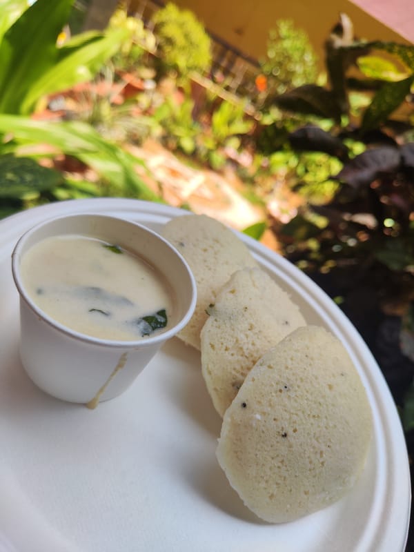 Morning life documented in Puttaparthi: food, commerce, nature