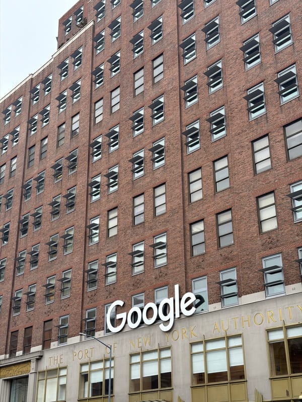 NYC witnesses spot Google building, bronze penny sculpture