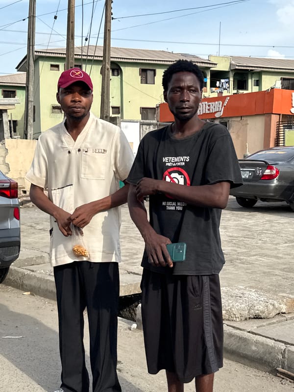 Daytime street scenes photographed in Ado, Nigeria