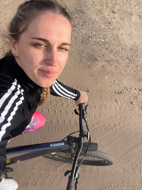 Women spotted cycling, shopping in Chaikovsky, Russia