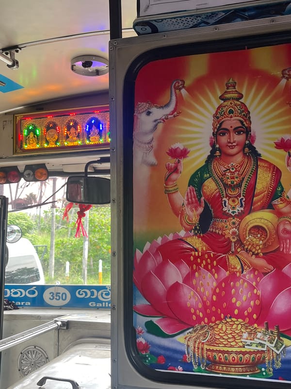 Hindu goddess image spotted in Sri Lankan vehicle interior