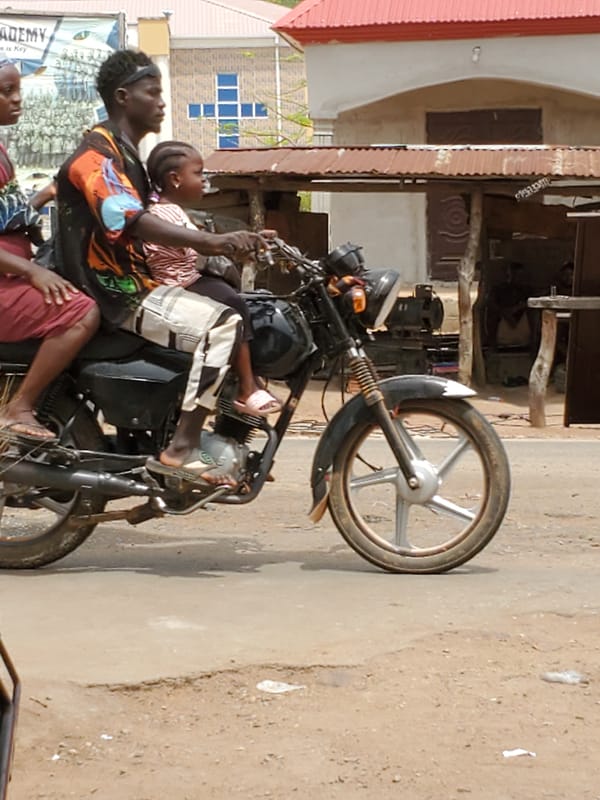 Morning street life documented in Mararaba, Nigeria