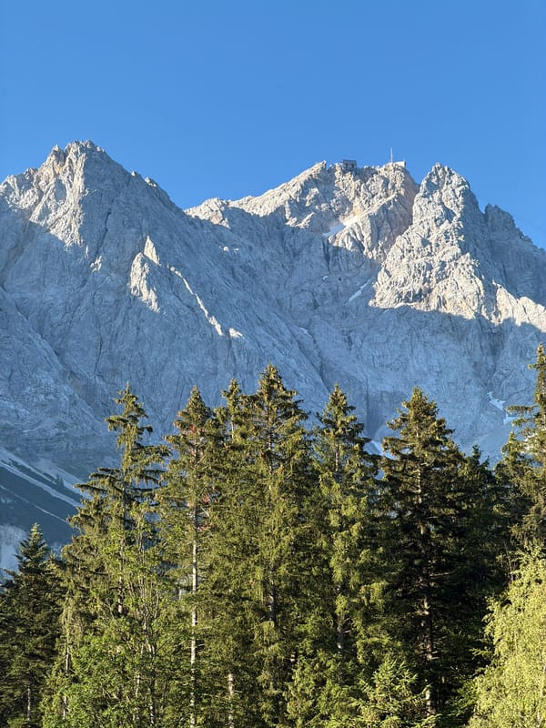 Early morning at the Zugspitze cable car base, Grainau
