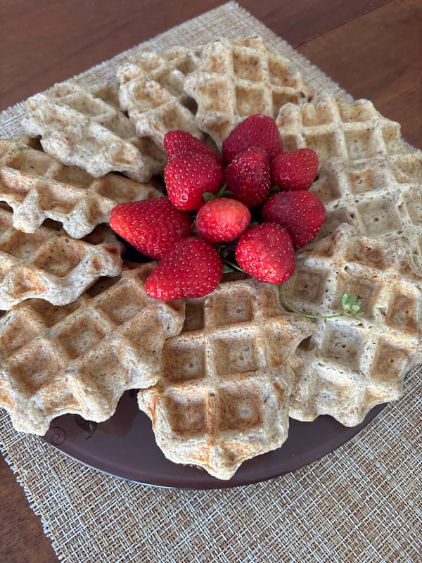 Waffle making session in Sochi with fresh toppings