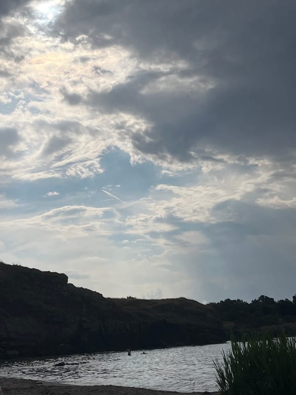 Stormy skies and calm seas along Bulgaria's Ahtopol coastline