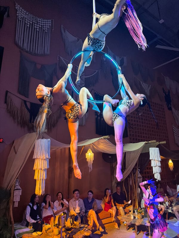 Bangkok Entertainment Venues Host Aerial Acrobatics Performances