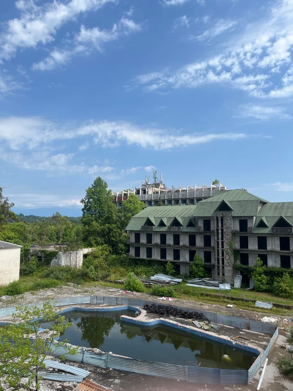 Abandoned resort complex sits idle in Ureki, Georgia